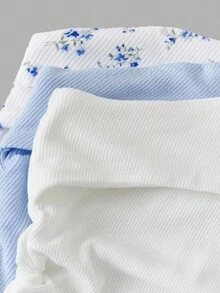 SHEIN 2pcs/Set Teen Girl Seamless Casual Comfortable Soft Bras Fall Winter - Multicolor - View 3