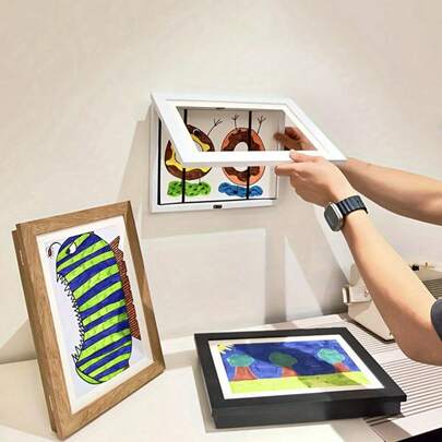 1 Stück magnetischer Bilderrahmen - einfach zu öffnen für schnelle Displaywechsel - vielseitige Wanddekoration für Zuhause & Büro - ideal für Feiertage & Geschenkideen