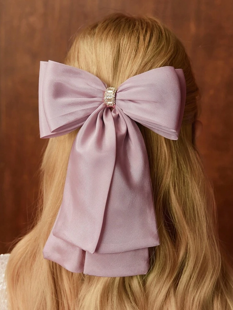 EXTRA LARGE DOUBLE LAYERED BOW HAIRCLIP
