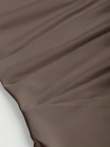 Sweetra 女士休闲不对称肩T恤 - 彩色 - 查看 7