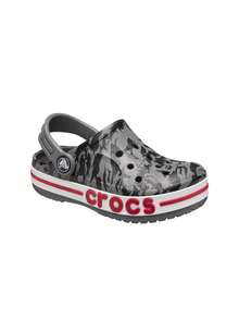 Crocs Bayaband Seasonal Printed Kids Clog Grey CR206178 - Grey - View 2