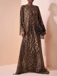 Zivah In The Early Autumn Of  Summer, New Music Festivals, Easter, St. Patrick's Day, Western Style, Nomadic Style, Attending Birthday Parties, Graduation Season, College Style, Students' Daily Wear For Leopard Print - Multicolor - View 6