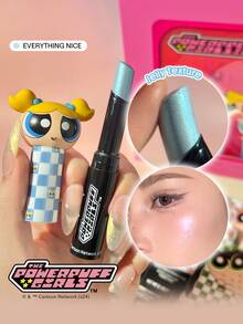 The Powerpuff Girls X SHEGLAM Power-Noia Shimmer Stick-Everything Nice Highlighter 粉紅高光效果藍綠色反光光澤多用途螢光筆單色眼影發光臉部彩妝 品牌 美容 化妝 化妝品 適合女性與女孩 完美搭配冬季 Y2K 時尚 流行 生日禮物 假期 派對準備就緒 最佳顏色