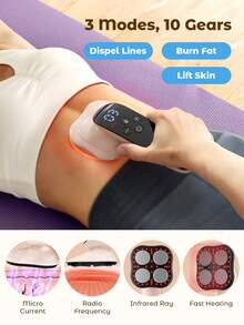 Teckwe Upgraded 4 Massager Heads Body Sculpting Machine Cellulite Remover Massager Cavitation Machine Upgraded Cellulite Massager 4 In 1 Stretch Marks Remover Body Beauty Machine For Belly Thigh Hip Leg
