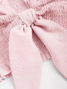 Sweetra 2 Stücke/Set einfarbiges Tube Top und weite Shorts Set