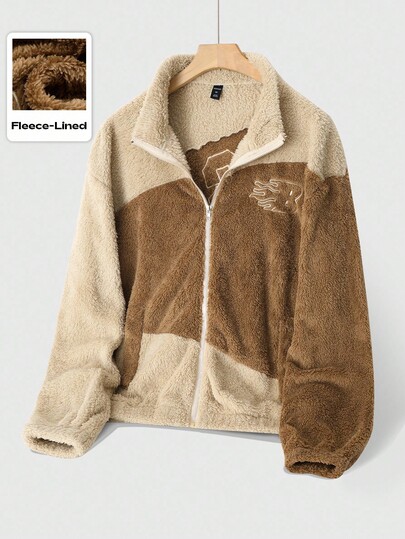 Street Life Men's US City Name Slogan Jacket, Suitable For Autumn/Winter