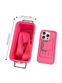 Zazumi 1PC  Phone Case Creative Storage Box Can Be Worn Across The Body For Outdoor Use, Plastic Material Is Lightweight. - Multicolor - View 10