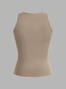 SHEIN EZwear 3 قطع/مجموعة من الكنزات الأساسية ذات الكتف المكشوف باللون الأسود والبيج والأبيض، مناسبة للخريف والصيف - متعدد الألوان - مشاهدة 9