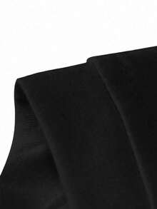 Manfinity Homme Plus Size Men's Casual Letter Embossed Short Sleeve T-Shirt, Summer - Black - View 6