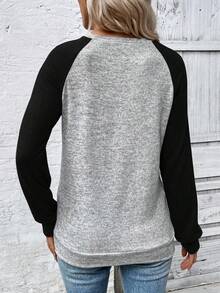 EMERY ROSE Áo nỉ chui đầu cổ tròn màu sắc đơn giản dành cho nữ - Nhiều màu - Xem 2