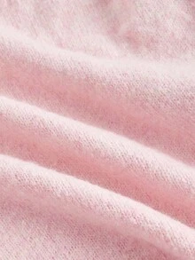 Chiquease 2pcs Set: Solid Color Cardigan And Tube Top Sweater - Pink - View 7