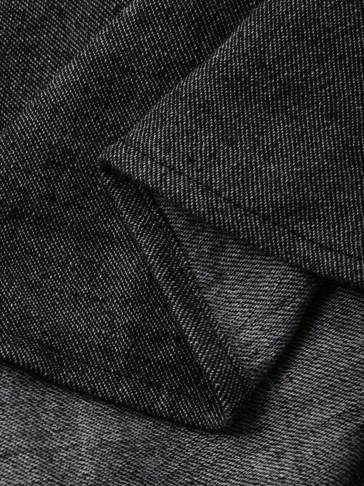 Women's Solid Color Linen Fitted Long Sleeve Turndown Collar Casual Shirt, Autumn