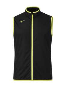 Mizuno Authentic Men's Rain Vest Black - Black - View 1
