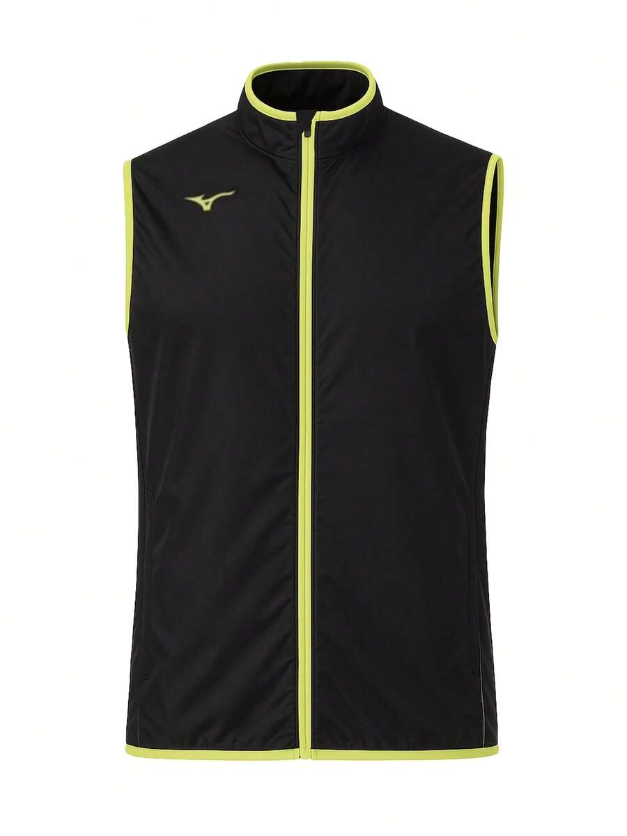 Mizuno Authentic Men's Rain Vest Black - Black - View 1