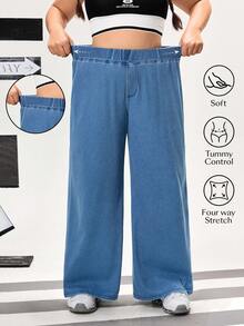 Flexra 大码女式弹力休闲牛仔裤