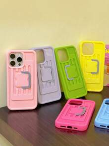 Zazumi 1PC  Phone Case Creative Storage Box Can Be Worn Across The Body For Outdoor Use, Plastic Material Is Lightweight. - Multicolor - View 1
