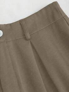 EMERY ROSE Plus Size Pleated Detail Versatile Office Pants