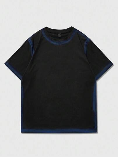 Street Life Men's Print Short Sleeve T-Shirt, Suitable For Everyday Wear