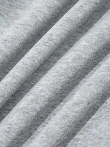 少女蝴蝶结装饰运动衫和裙子套装 - 淺灰色 - 查看 7