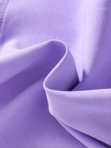 SHEIN Elladie kids 女小童素色百褶半身裙