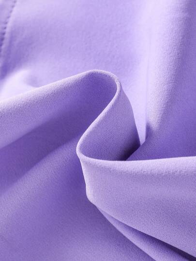 SHEIN Elladie kids Chica Joven Falda fruncido unicolor