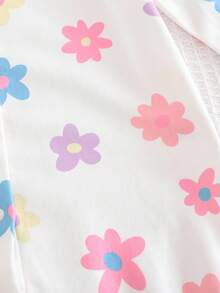 Cozy Pixies Tutina neonato in maglia morbida con stampa leopardata e colore unito, tuta versatile con collo a giro, maniche lunghe e pantaloni, adatta per interno, esterno, sport