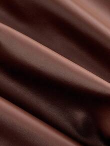 SHEIN MOD Women's Casual Notched Collar Double-Breasted Trench Coat, Autumn/Winter,Halloween Clothes ,Christmas Party Dress,New Year Women's Clothes,Thanksgiving,Belt,Mid-Length Trench Coat,Brown Trench Coat,Casual,Warmth - Brown - View 5