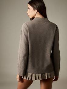 MISSGUIDED Ribbed Knit Polo Top With Button Front And Collared Neckline For Casual Fall Outfits