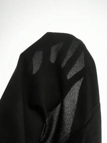 Manfinity EMRG Áo thun nam in họa tiết đường phố phong cách đường phố phổ biến INS Matched Rhinestone Glue Craft Starry Night Dark, thích hợp cho lễ hội âm nhạc ngoài trời, hộp đêm, quà tặng bạn trai/chồng, quà kỷ niệm - màu đen - Xem 5