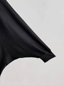 Sunspun Halloween Plus Size Dresses - Black and White - View 3