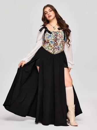 EDITION Abito aderente in stile retrò da donna taglia curvy