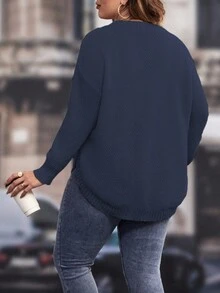 Vionelle Sweter typu pullover w jednolitym kolorze, plus size, jesień/zima