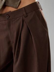 MISSGUIDED Extra Full Balloon Pleated High Rise Wide Leg Palazzo Casual Pants For Fall Winter