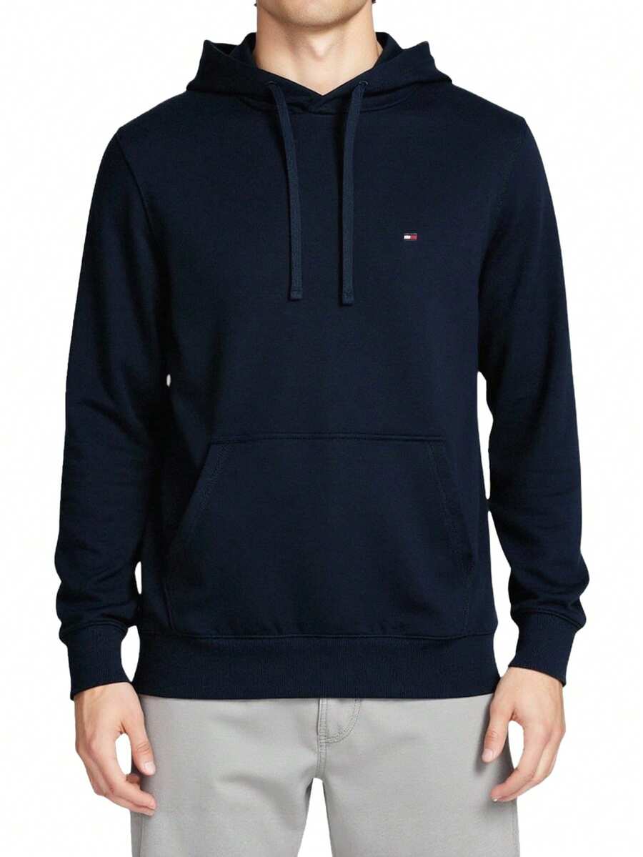 Tommy Hilfiger Flag Embroidery Terry Men's Hoody Blue - Desert sky - View 1