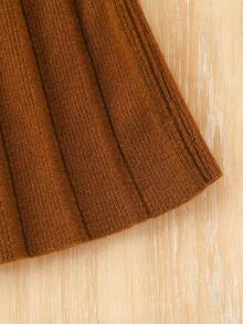 Bộ áo len nơ hoa dễ thương đa năng thời trang mới cho bé gái - Màu be - Xem 7