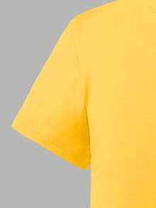 SHEIN 2pcs/Set Boys' Car Graphic Print Casual Comfortable Round Neck Short Sleeve T-Shirt And Pants Set, Suitable For All Seasons 4 Pcs Tween Boy Casual Car Graphic Print Sweatshirt And Tight Pants Boys Sweatpants Graphic And Shirt Boy Casual Sets Little Boys Casual Street Outfit Yellow Boys Outfit - Multicolor - View 4