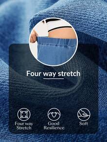 Flexra 大码女式弹力休闲牛仔裤