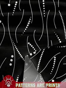 SHEIN Clasi Áo sơ mi sọc đen không tay cổ chữ V dành cho nữ, phù hợp để mặc đi làm và mặc hàng ngày, áo không tay - màu đen - Xem 3