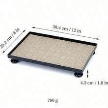 1 件北欧风格皮革珠宝收纳盒、化妆品收纳托盘、家居装饰配件、矩形白色编织皮革盘，适用于客厅、浴室、节日