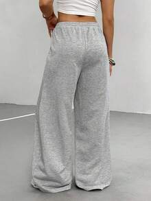 Sparklyn Spodnie dresowe dla nastolatek o luźnym kroju i zakrzywionych nogawkach, modne na co dzień, uniwersalne, sportowe, długie, odpowiednie do tańca, szkoły i sportu