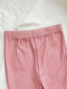 SHEIN Bộ áo nỉ dài tay in chữ thường ngày cho bé gái sơ sinh, mùa thu/đông - trắng - Xem 5