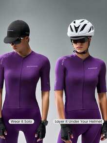 Built To Ride Sweat-Wicking Quick-Dry Lightweight Breathable Cycling Biking Cap Hat Gym Training Workout - Black - View 2