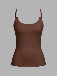 SHEIN EZwear 4 件套休闲简约百搭吊带背心，适合夏季，修身款，适合女士 - 彩色 - 查看 4