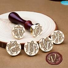1 bộ tem sáp chữ cái A-Z với nhiều chữ cái cổ điển, đầu tem bằng đồng thau, dùng cho thiệp cảm ơn/phong bì/bao bì quà tặng/thư mời đám cưới, lễ đính hôn, tiệc tùng, hướng dẫn tự làm (26 tem) Đầu tem chủ đề Trở lại trường học, Đồ dùng học tập - nhiều màu - Xem 1