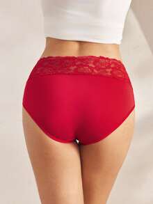 Ocili 舒适撞色蕾丝女式时尚三角裤