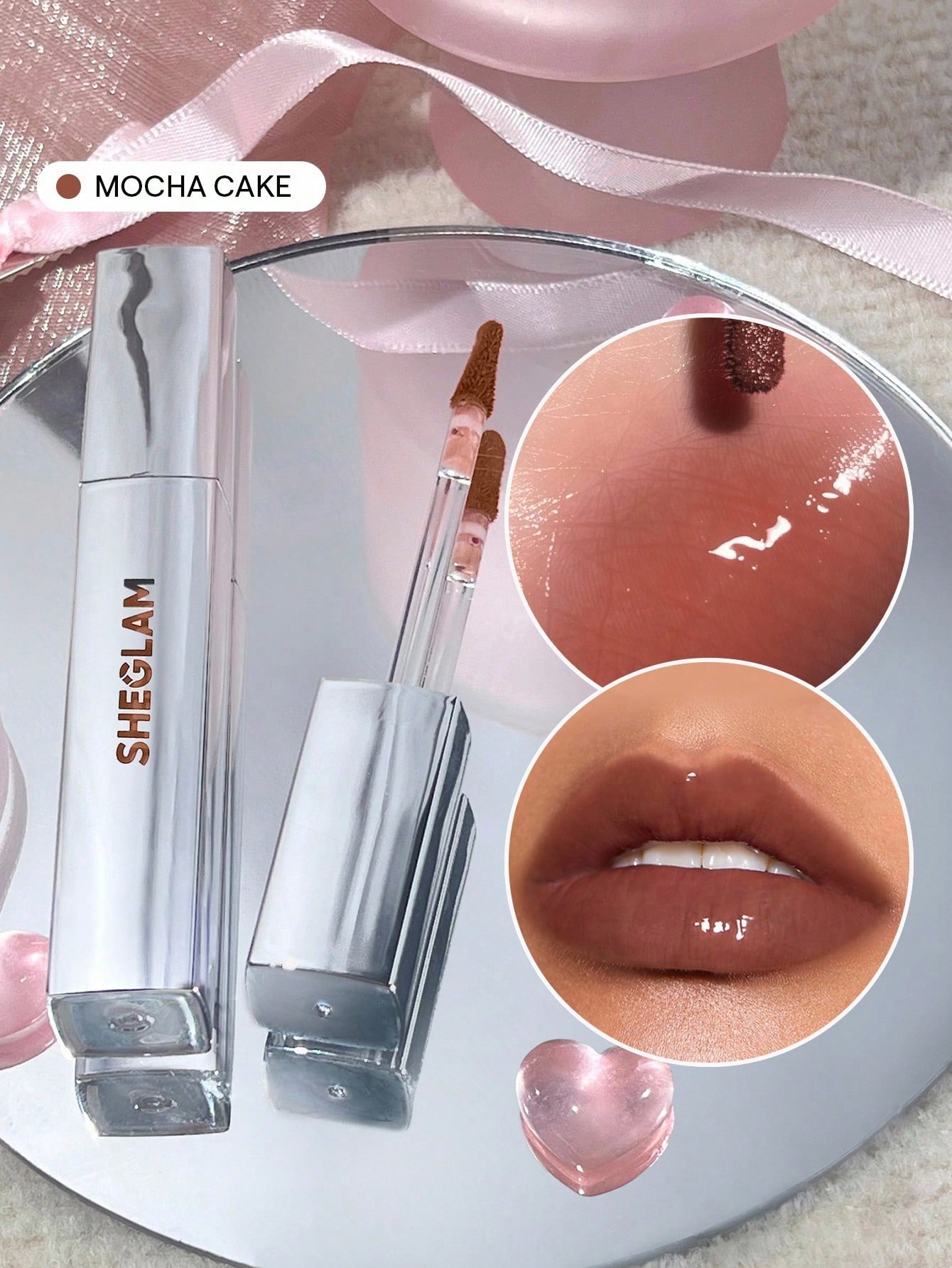 SHEGLAM ملمع شفاه جلاز داز-ملمع شفاه لامع ملون بنك...