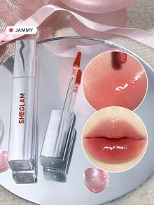 SHEGLAM Glaze Daze 唇彩-Jammy 閃亮有色唇彩 高光澤度 豐唇 滋養 不易褪色 液體唇彩化妝品 唇彩 品牌 美容 化妝 化妝品 適合女性與女孩 完美搭配冬季 Y2K 時尚 流行 生日禮物 假期 派對準備就緒 最佳顏色