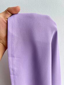 Elenzga Plus Size Women's Elegant Romantic Party Sleeveless Cinched Waist 3D Floral Decor V-Neck Maxi Dress - Purple - View 7