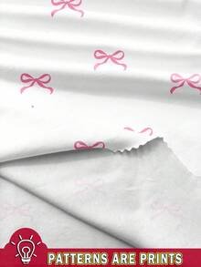 SHEIN EZwear Cute Pink Bowknot Design Sleeveless Tight-Fitting Camisole Tank Top For Ladies Suitable For Going Out - White - View 3