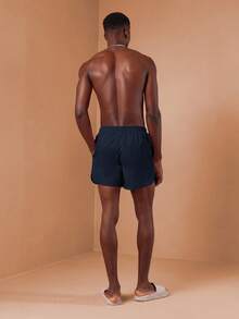 SUMWON Summer Beach Shorts Swimming Trunks Regular Fit Curved Hem Drawstring Elastic Waist Vacation Holiday Pool Swimwear Beachwear Shorts